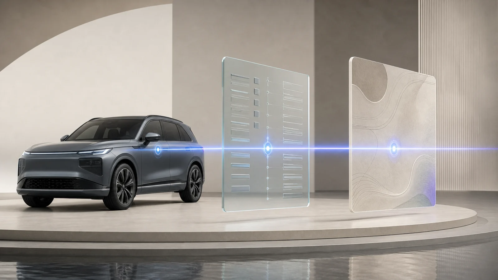 Digital artwork of a vehicle, structured conformity data and one aligned identity record